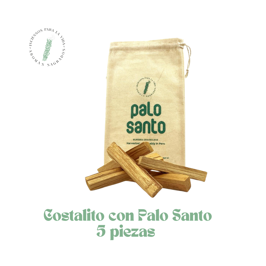 Palo Santo costalito con 5 pzs